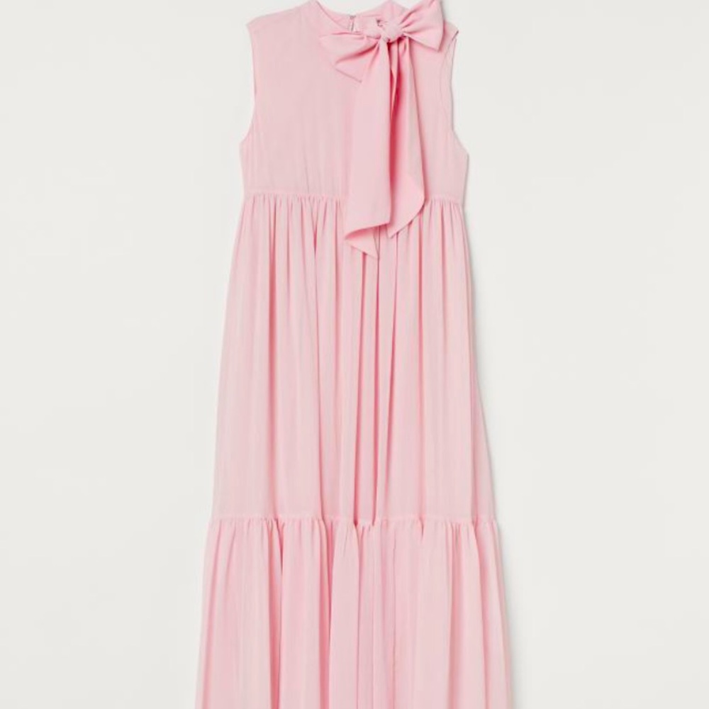 MAMA bow-detail long dress